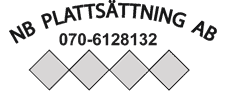 NB Plattsättning AB	 loga