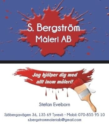 S.Bergström Måleri AB loga