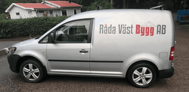 Råda Väst Byggnads AB loga