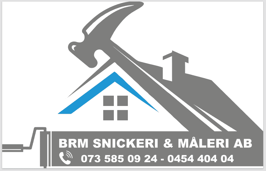 BRM Snickeri & Måleri loga