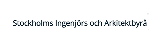 Stockholms Ingenjörs och Arkitektbyrå AB  loga