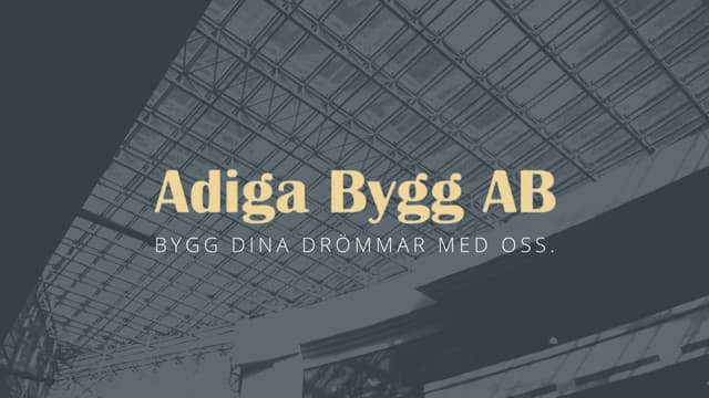 Adiga Bygg AB loga