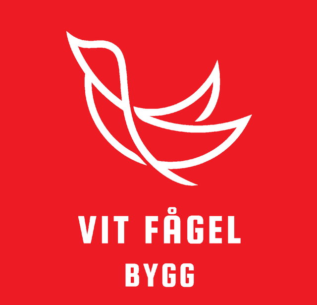 Vit fågel Bygg AB loga