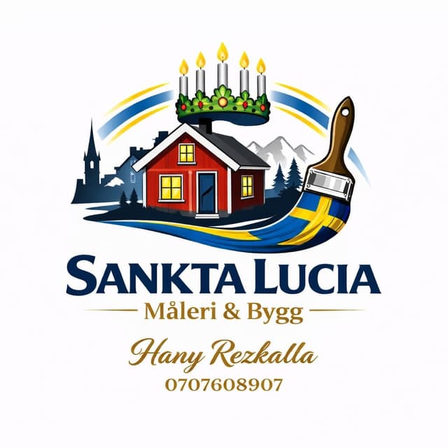 Sankta Lucia Måleri & Bygg loga
