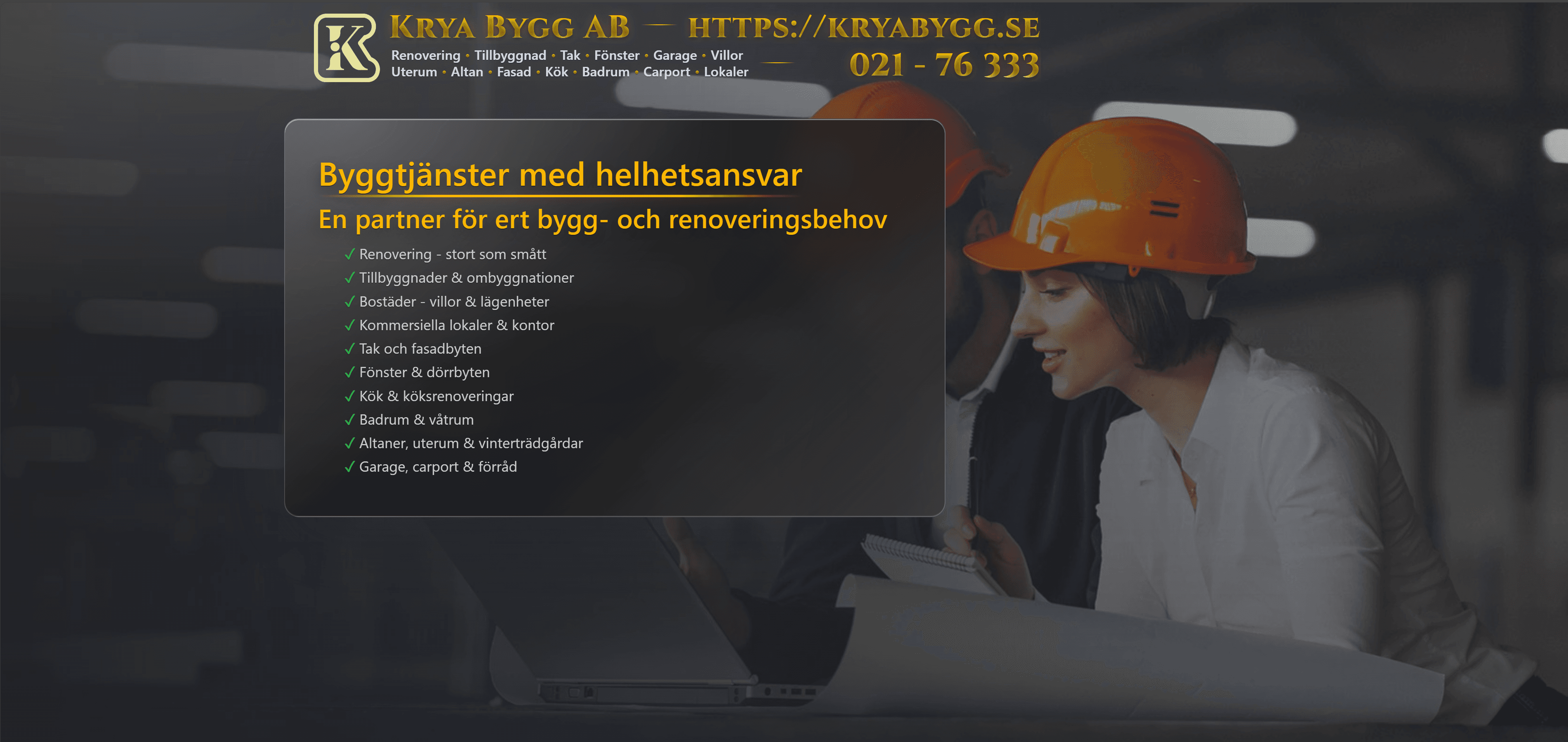 En bild som representerar Krya Bygg AB