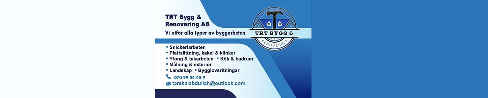 En bild som representerar TRT bygg renovering AB
