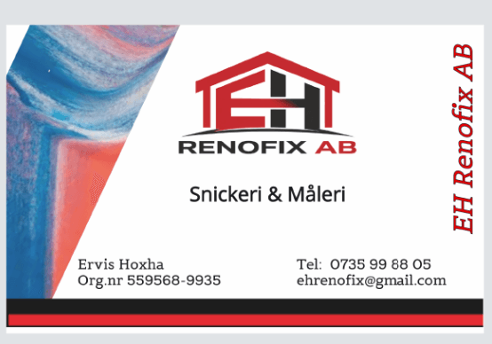 En bild som representerar EH Renofix AB