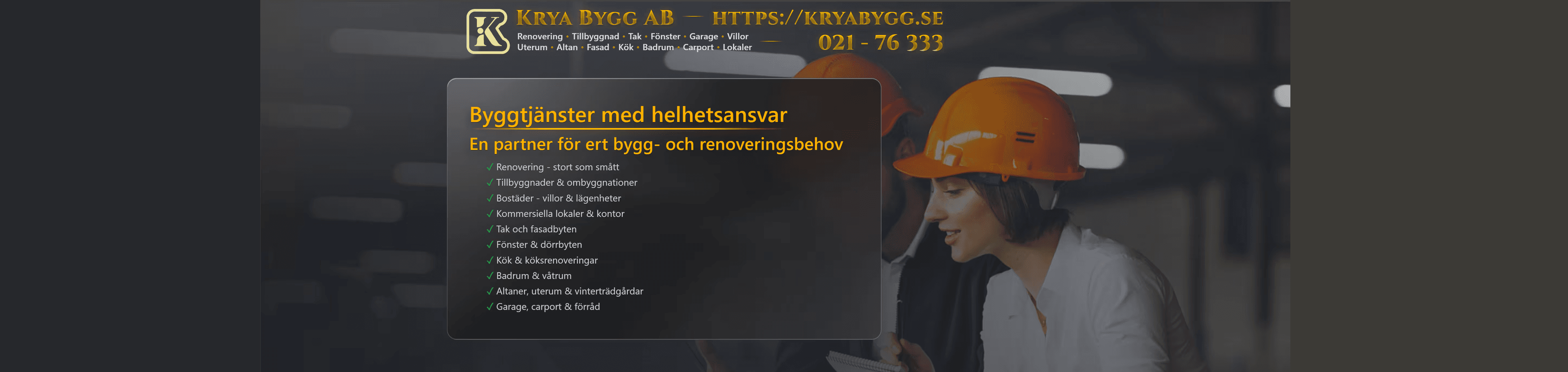 En bild som representerar Krya Bygg AB