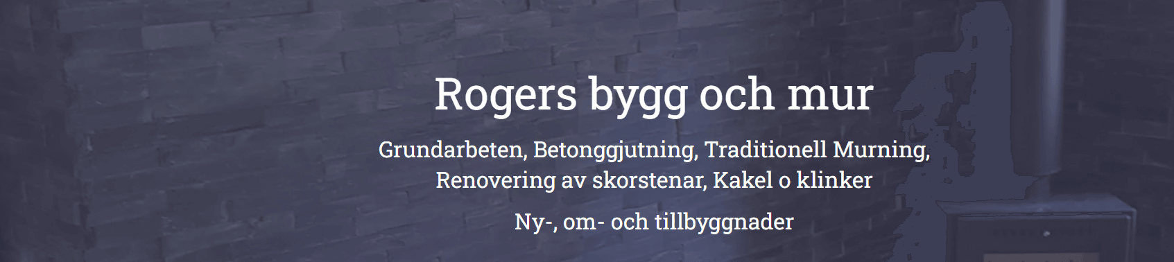 En bild som representerar Rogers Bygg & Mur