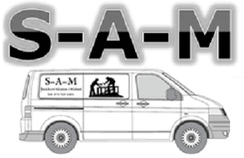 S - A - M (Snickeri akuten i Malmö) loga