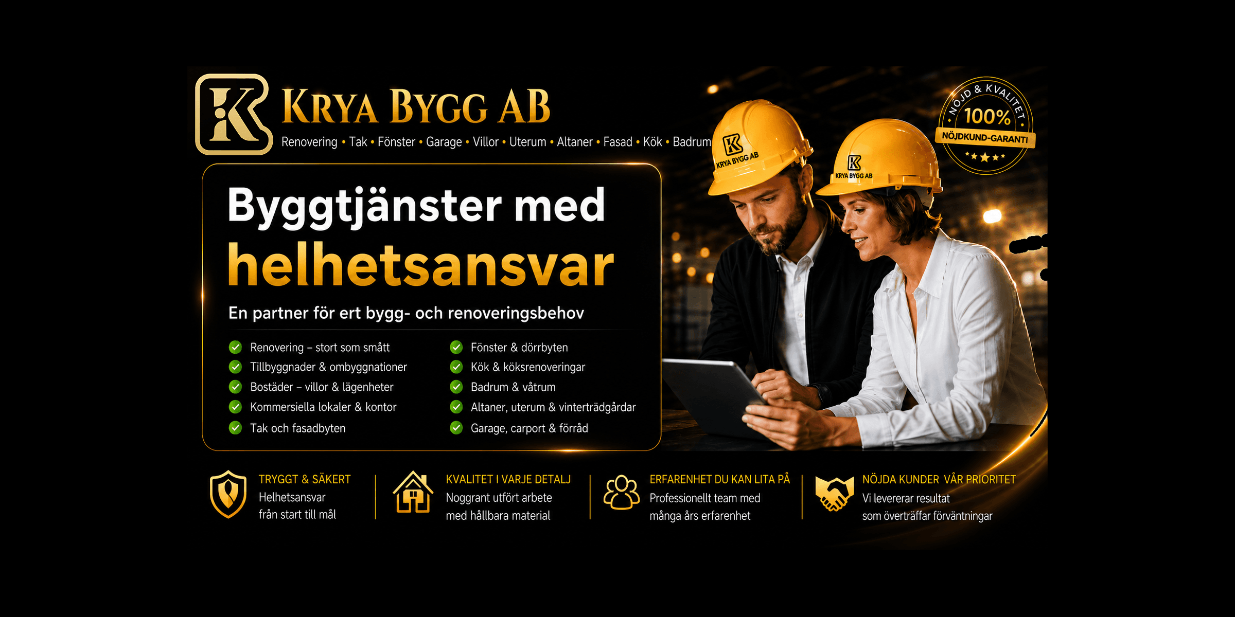 En bild som representerar Krya Bygg AB